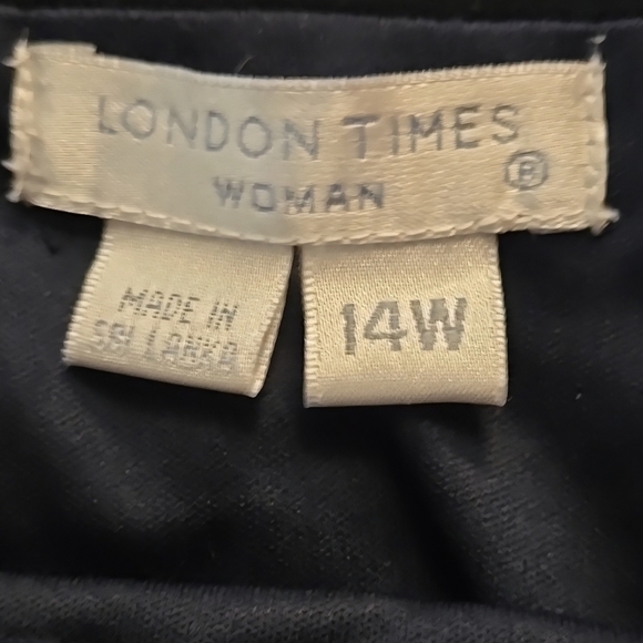 London Times Royal Blue &Gold Dress 14w - Picture 2 of 6